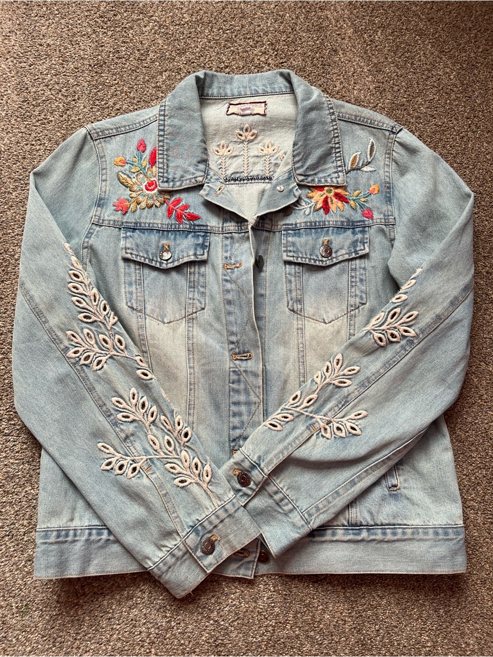 RARE! Johnny Was Lidia Denim Jacket (S)